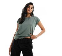 Vero Moda - T-shirt verde con scollo rotondo L