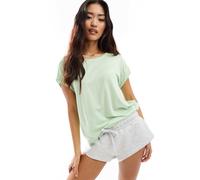 Vero Moda - T-shirt verde pastello con scollo rotondo S