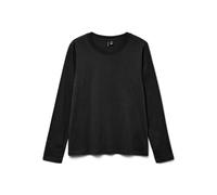 Vero Moda - T-shirt a maniche lunghe comoda nera-Nero S