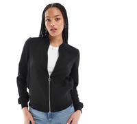 Vero Moda Tall - Giacca bomber nera leggera con zip sul davanti-Nero S