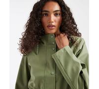 Vero Moda Tall giacca spalmata con cappuccio in verde oliva M