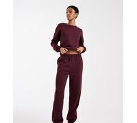 Vero Moda Tall - Joggers oversize bordeaux con fondo elasticizzato in coordinato-Rosso XS