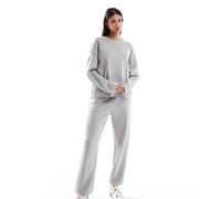 Vero Moda Tall - Joggers oversize grigio chiaro con fondo elasticizzato in coordinato M