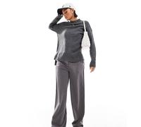 Vero Moda Tall - Maglione oversize accollato grigio medio mélange XXS