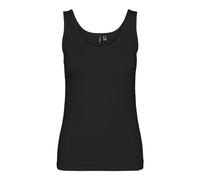 VERO MODA Tank Top Vmlulu Uu-Canottiera Jrs Ga Noos, Nero, XL Donna