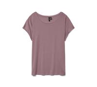 Vero Moda Top da Donna a Maniche Corte Tinta Unita, Rosa Nostalgia, S