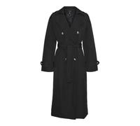 VERO MODA Trench da donna Vmchloe Long, Nero, XS