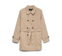 Vero Moda - Trench color visone argentato-Bianco M
