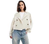 Vero Moda - Trench leggero corto color pietra-Neutro 2XL