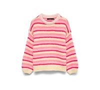 VERO MODA VERO MODA Pink Stripe Long Sleeve Round Neck Jumper rosa