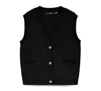 VERO MODA Vest Vmsaba SL V-Neck Button Gilet, Nero, XS Donna