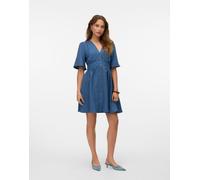Vero Moda - Vestito in denim scuro-Blu XS