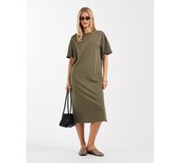 Vero Moda - Vestito T-shirt oversize verde kalamata S