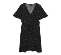 VERO MODA Vmalba SS Short Dress Wvn Ga Noos, Nero, XS Donna