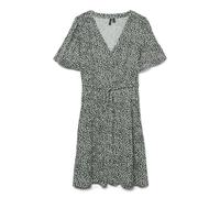VERO MODA Vmalba SS Short Dress Wvn Noos Vestito, Laurel Wreath/AOP:Joey DOT, XL Donna