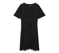 Vero Moda Vmalba SS Short Dress Wvn Noos Vestito, Nero, S Donna