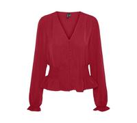 VERO MODA Vmalva L/S Smock Top Wvn Ga Camicia a Maniche Lunghe, Salsa, L Donna