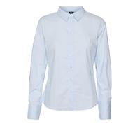 VERO MODA VMANNA LS Fitted Shirt Wvn GA Noos, Azzurro, XL