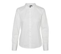 VERO MODA Vmanna LS-Maglietta Aderente Wvn Ga Noos Camicia a Maniche Lunghe, Bianco, XL Donna