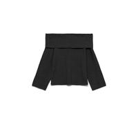 VERO MODA Vmaries LS Offshoulder Maglione BF, Nero, XL