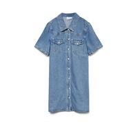 VERO MODA Vmaustin, abito corto in denim da donna, Medio Denim blu, S