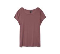 VERO MODA Vmava Plain SS Top Gajrs Noos Maglietta, Marrone Rosa, XL Donna