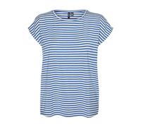 Vero Moda Vmava SS Top Stripe Ga Jrs Noos da Donna, Dafni, L