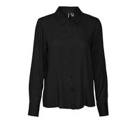 VERO MODA Vmbeauty LS Maglietta Ga Noos Camicia da Donna, Nero, XS