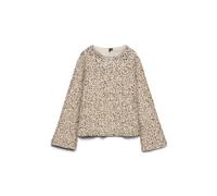 VERO MODA Vmbella LS Boatneck Sq Top Jrs Ga, Pumice Stone., S