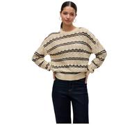 Vero Moda Pullover Vmbella girocollo maniche lunghe Betulla/Strisce Nero M Donna