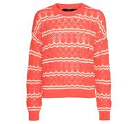 VERO MODA Vmbella LS O-Neck Pullover Ga Boo, Dubarry/Strisce: Betulla, M Donna