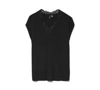 Vero Moda Vmbella SL Lace Top Wvn Ga Noos da Donna, Nero, L