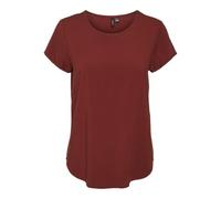 VERO MODA Vmbella SS Top Wvn Ga Noos T-Shirt, Rosso Mattone, S Donna