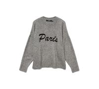 VERO MODA Vmboom LS O-Neck - Maglione Noos, Melange Grigio Medio, L