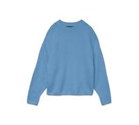 Vero Moda - Maglione morbido blu allure con scollo rotondo L