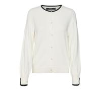 VERO MODA Vmbreeze LS O-Neck Cardigan Ga Boo Maglione, Nero/Dettaglio: Solido, M Donna
