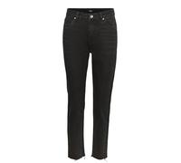 Vero Moda Vmbrenda HR Straight A Cut Gu131 Ga Noos 1981723031, Black Denim, 26W x 30L Donna