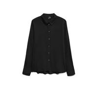 VERO MODA Vmbumpy L/S Basic Shirt Wvn Ga Noos, Nero, XS