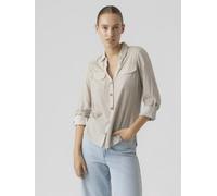 Vero Moda - Vmbumpy L/S Shirt New Wvn Ga Noos Bianco - Abbigliamento L Bianco