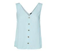 VERO MODA Vmbumpy SL Top Wvn Noos, Bianco Neve/Strisce: Bachelor Bottone, S Donna
