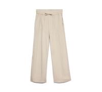 Vero Moda - Pantaloni sartoriali a fondo ampio color pietra con coulisse in vita in coordinato-Neutro S