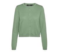 VERO MODA VMCARE Structure LS Button Cardigan Noos, Verde Acceso, M