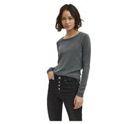 VERO MODA Vmcare Structure LS O-Neck Blou Ga Noos, Maglione Donna, Balsamo Verde, S (EU)