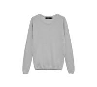 VERO MODA Vmcare Structure LS O-Neck Blou Ga Noos, Maglione Donna, Light Grey Melange, M (EU)