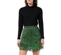 Vero Moda Vmcarolina Kas HW Mini Skirt Wvn Ga Minigonna, Nero/AOP: Carolina, S Donna