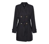 VERO MODA Vmceleste 3/4 Trench Noos, Nero, XS Donna
