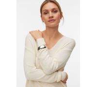 Vero Moda - Vmcharity Ls V-Neck Pullover Noos Beige - Abbigliamento S Beige