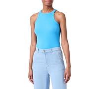 VERO MODA Vmchloe Jrs Noos-Canottiera Corta Top, Bonnie Blue, S Donna