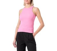 VERO MODA Vmchloe Jrs Noos-Canottiera Corta Top, Pink Cosmos, L Donna