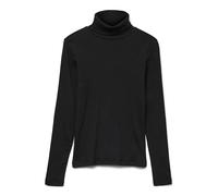 Vero Moda - Top a maniche lunghe nero in jersey a coste con collo alto XL